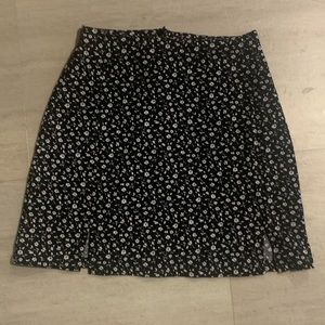 Brandy Melville Floral Mini Skirt